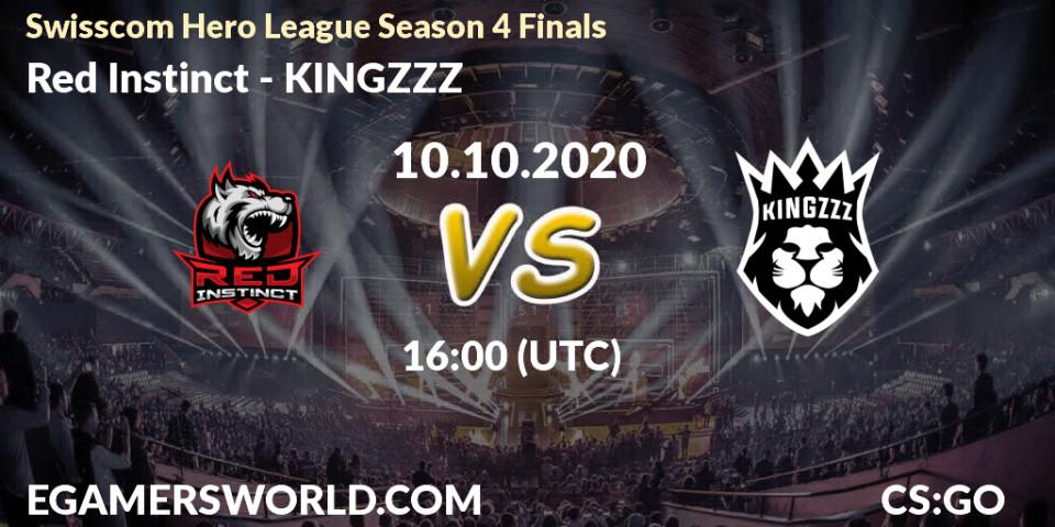 Red Instinct - KINGZZZ: прогноз. 10.10.20, CS2 (CS:GO), Swisscom Hero League Season 4 Finals