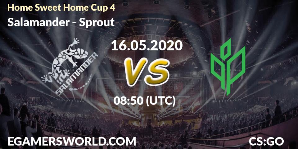 Salamander - Sprout: прогноз. 16.05.2020 at 08:50, Counter-Strike (CS2), #Home Sweet Home Cup 4