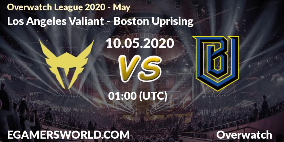 Los Angeles Valiant - Boston Uprising: прогноз. 10.05.2020 at 01:00, Overwatch, Overwatch League 2020 - May