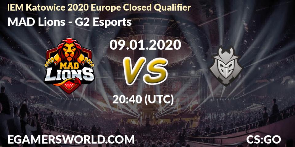 MAD Lions - G2 Esports: прогноз. 09.01.2020 at 20:50, Counter-Strike (CS2), IEM Katowice 2020 Europe Closed Qualifier
