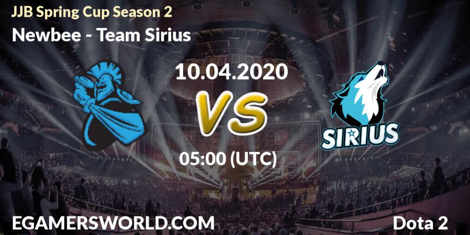 Newbee - Team Sirius: прогноз. 10.04.2020 at 05:07, Dota 2, JJB Spring Cup Season 2