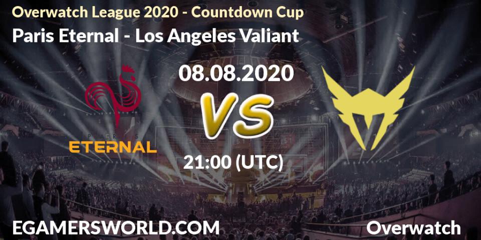 Paris Eternal - Los Angeles Valiant: прогноз. 09.08.2020 at 01:00, Overwatch, Overwatch League 2020 - Countdown Cup