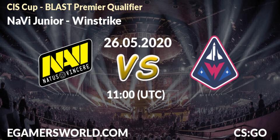 NaVi Junior - Winstrike: прогноз. 26.05.2020 at 11:45, Counter-Strike (CS2), CIS Cup - BLAST Premier Qualifier
