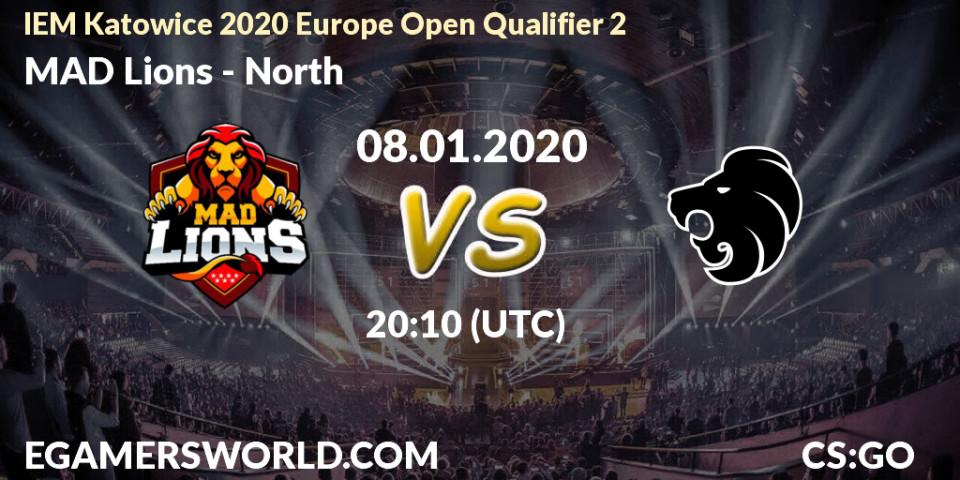 MAD Lions - North: прогноз. 08.01.2020 at 20:45, Counter-Strike (CS2), IEM Katowice 2020 Europe Open Qualifier 2