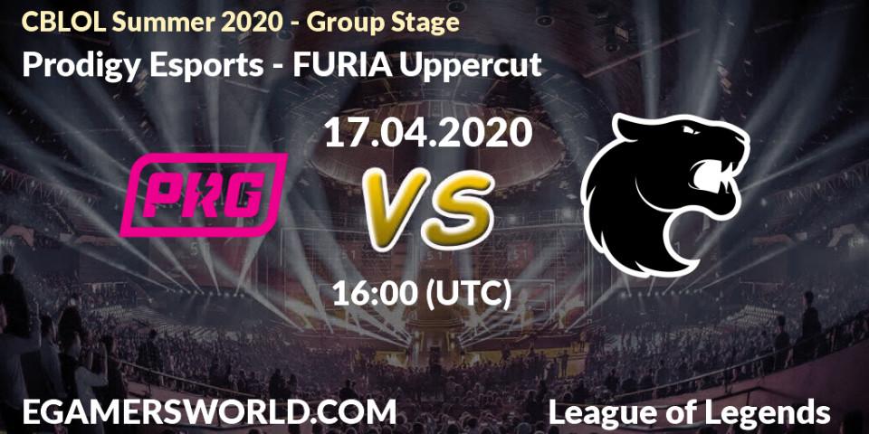 Prodigy Esports - FURIA Uppercut: прогноз. 17.04.2020 at 16:00, LoL, CBLOL Summer 2020 - Group Stage
