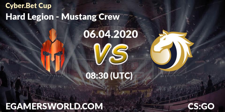 Hard Legion - Mustang Crew: прогноз. 06.04.2020 at 14:30, Counter-Strike (CS2), Cyber.Bet Cup