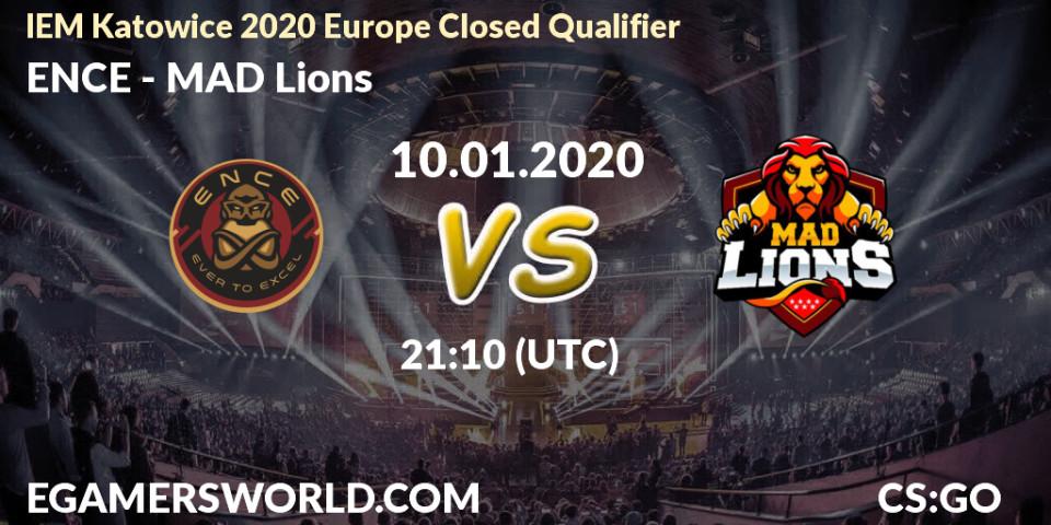 ENCE - MAD Lions: прогноз. 10.01.2020 at 21:30, Counter-Strike (CS2), IEM Katowice 2020 Europe Closed Qualifier