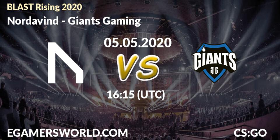 Nordavind - Giants Gaming: прогноз. 05.05.2020 at 16:05, Counter-Strike (CS2), BLAST Rising 2020