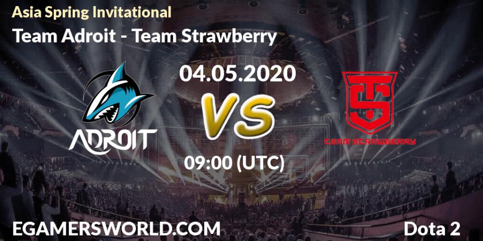 Team Adroit - Team Strawberry: прогноз. 05.05.20, Dota 2, Asia Spring Invitational