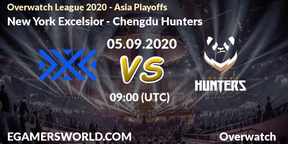 New York Excelsior - Chengdu Hunters: прогноз. 05.09.2020 at 09:00, Overwatch, Overwatch League 2020 - Asia Playoffs