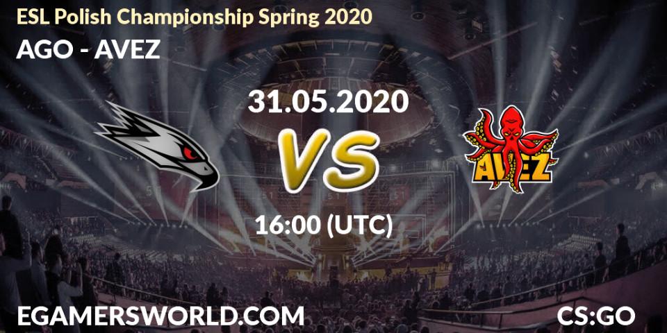 AGO - AVEZ: прогноз. 31.05.20, CS2 (CS:GO), ESL Polish Championship Spring 2020