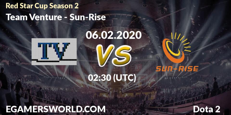 Team Venture - Sun-Rise: прогноз. 06.02.20, Dota 2, Red Star Cup Season 3