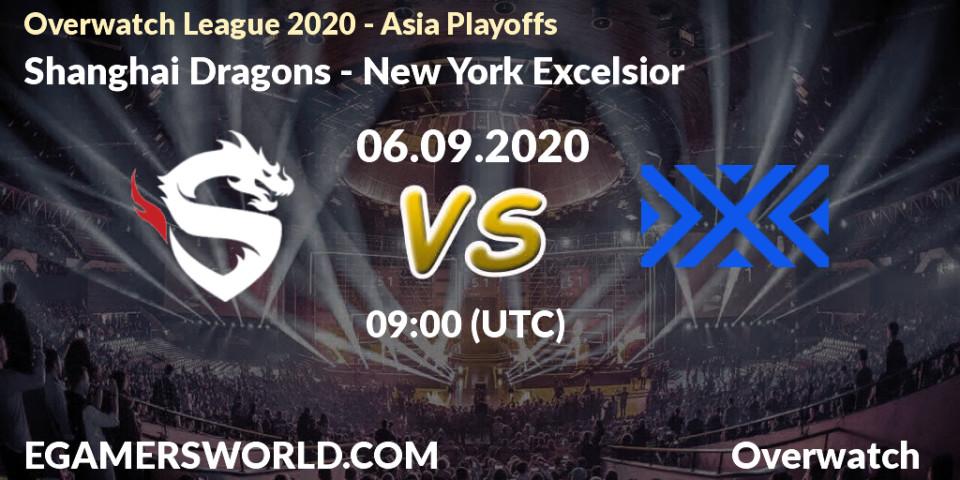 Shanghai Dragons - New York Excelsior: прогноз. 06.09.2020 at 09:00, Overwatch, Overwatch League 2020 - Asia Playoffs