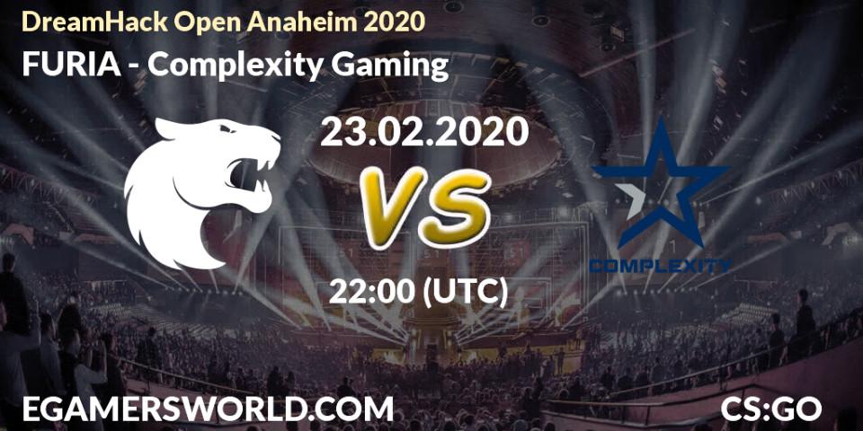 FURIA - Complexity Gaming: прогноз. 23.02.20, CS2 (CS:GO), DreamHack Open Anaheim 2020