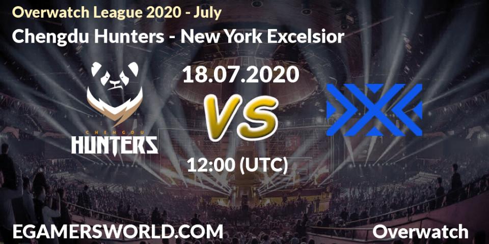 Chengdu Hunters - New York Excelsior: прогноз. 18.07.2020 at 11:10, Overwatch, Overwatch League 2020 - July