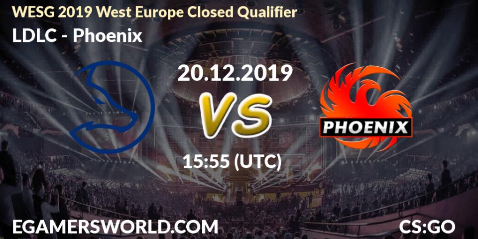 LDLC - Phoenix: прогноз. 20.12.2019 at 15:55, Counter-Strike (CS2), WESG 2019 West Europe Closed Qualifier