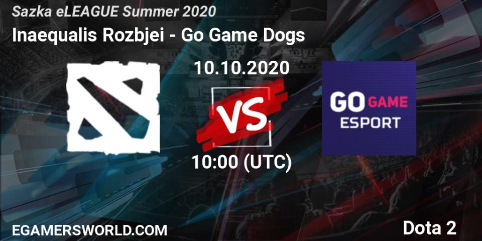 Inaequalis Rozbíječi - Go Game Dogs: прогноз. 10.10.2020 at 10:01, Dota 2, Sazka eLEAGUE Summer 2020