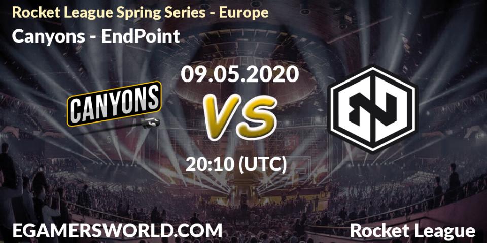 Canyons - EndPoint: прогноз. 09.05.2020 at 20:30, Rocket League, Rocket League Spring Series - Europe