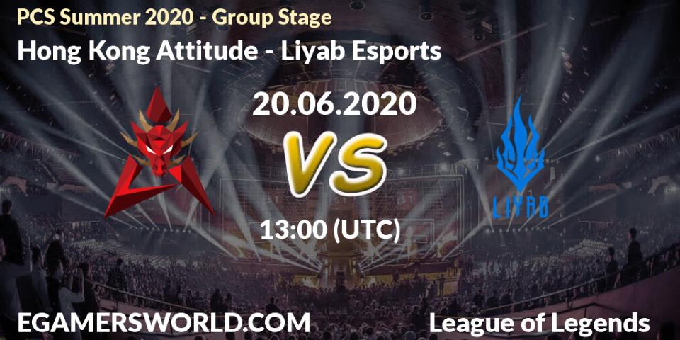 Hong Kong Attitude - Liyab Esports: прогноз. 20.06.2020 at 13:55, LoL, PCS Summer 2020 - Group Stage