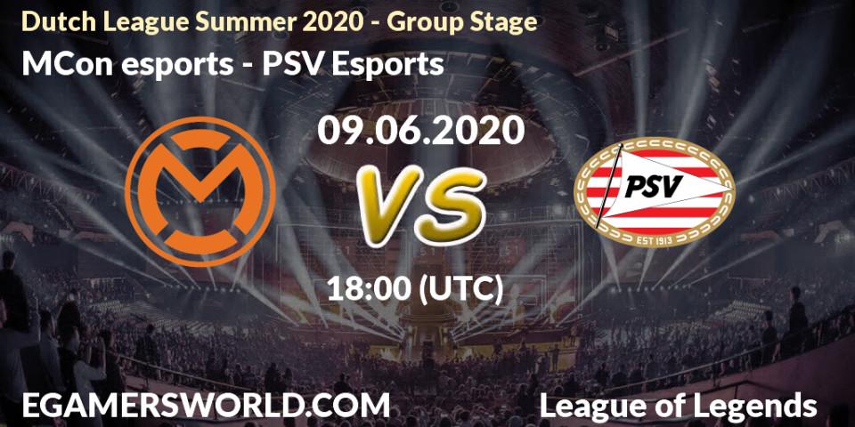 MCon esports - PSV Esports: прогноз. 07.07.2020 at 19:00, LoL, Dutch League Summer 2020 - Group Stage
