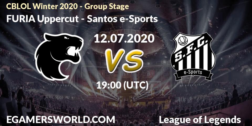 FURIA Uppercut - Santos e-Sports: прогноз. 12.07.2020 at 19:00, LoL, CBLOL Winter 2020 - Group Stage