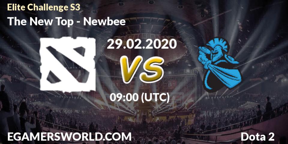 The New Top - Newbee: прогноз. 29.02.2020 at 09:50, Dota 2, Elite Challenge S3