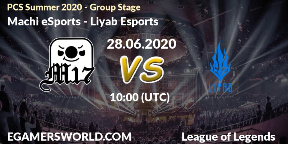 Machi eSports - Liyab Esports: прогноз. 28.06.2020 at 10:00, LoL, PCS Summer 2020 - Group Stage