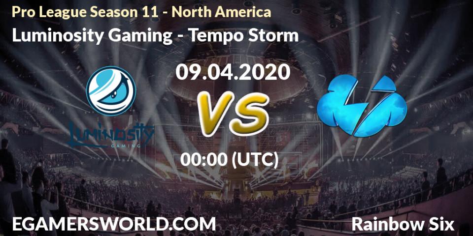 Luminosity Gaming - Tempo Storm: прогноз. 09.04.20, Rainbow Six, Pro League Season 11 - North America