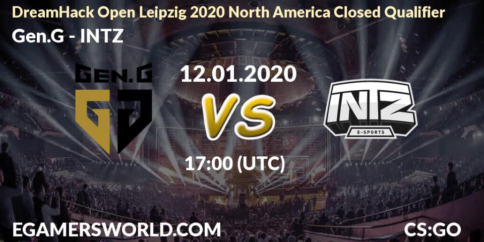 Gen.G - INTZ: прогноз. 12.01.20, CS2 (CS:GO), DreamHack Open Leipzig 2020 North America Closed Qualifier