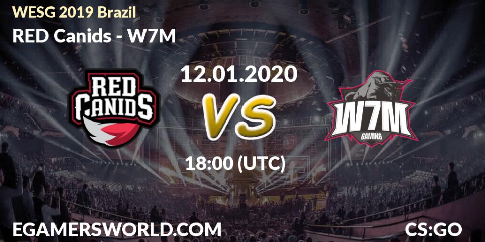 RED Canids - W7M: прогноз. 12.01.20, CS2 (CS:GO), WESG 2019 Brazil Online