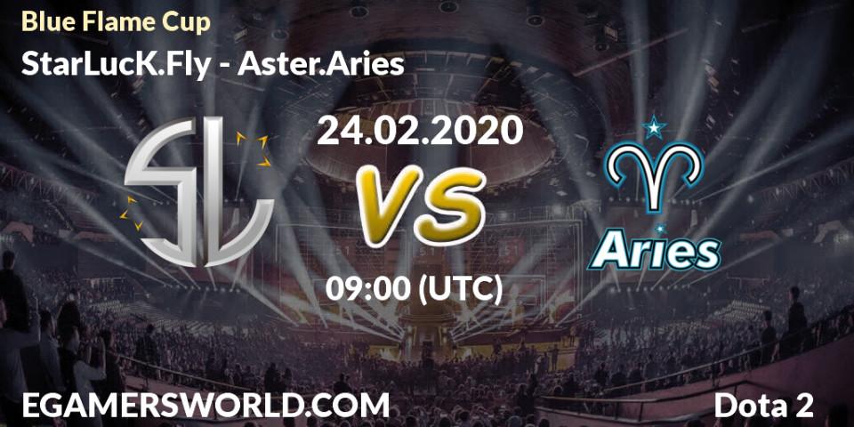 StarLucK.Fly - Aster.Aries: прогноз. 24.02.20, Dota 2, Blue Flame Cup