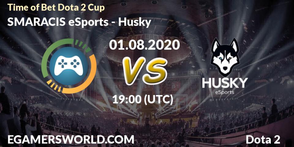 SMARACIS eSports - Husky: прогноз. 01.08.2020 at 19:04, Dota 2, Time of Bet Dota 2 Cup