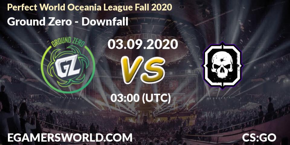 Ground Zero - Downfall: прогноз. 03.09.2020 at 06:00, Counter-Strike (CS2), Perfect World Oceania League Fall 2020