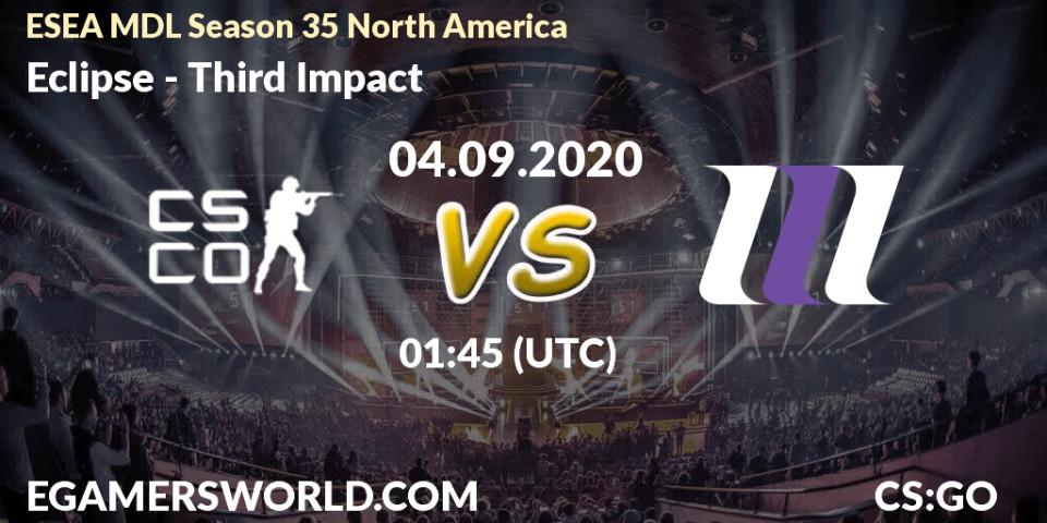 Eclipse - Third Impact: прогноз. 04.09.2020 at 01:50, Counter-Strike (CS2), ESEA MDL Season 35 North America