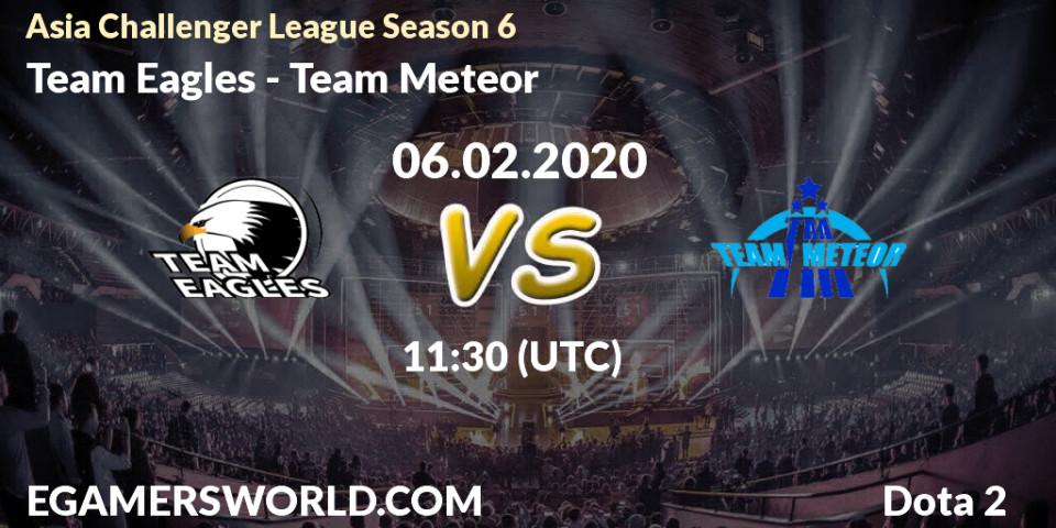 Team Eagles - Team Meteor: прогноз. 06.02.20, Dota 2, Asia Challenger League Season 6