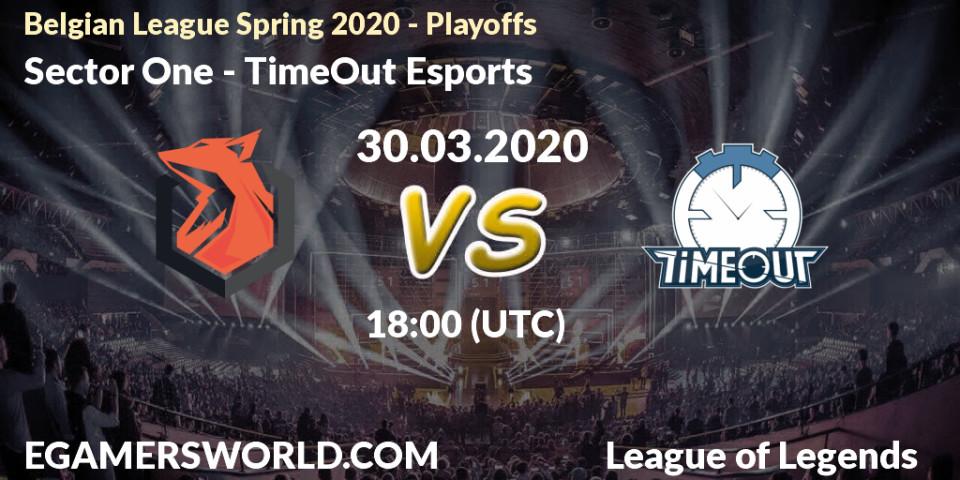 Sector One - TimeOut Esports: прогноз. 30.03.2020 at 16:20, LoL, Belgian League Spring 2020 - Playoffs
