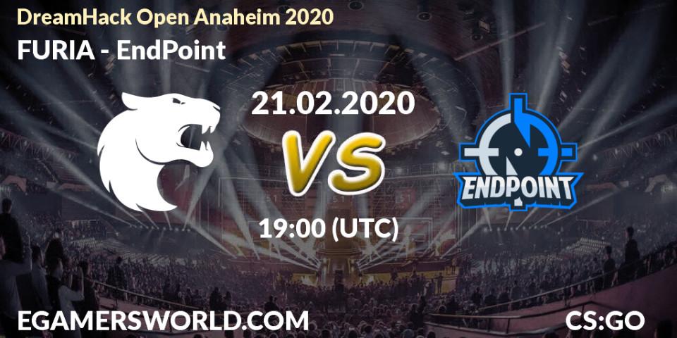 FURIA - EndPoint: прогноз. 21.02.2020 at 19:05, Counter-Strike (CS2), DreamHack Open Anaheim 2020