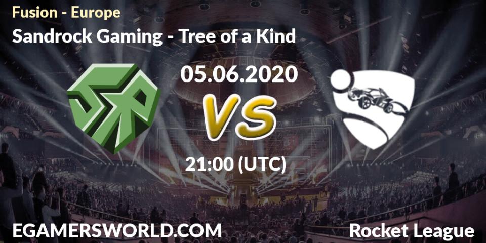 Sandrock Gaming - Tree of a Kind: прогноз. 05.06.2020 at 21:00, Rocket League, Fusion - Europe