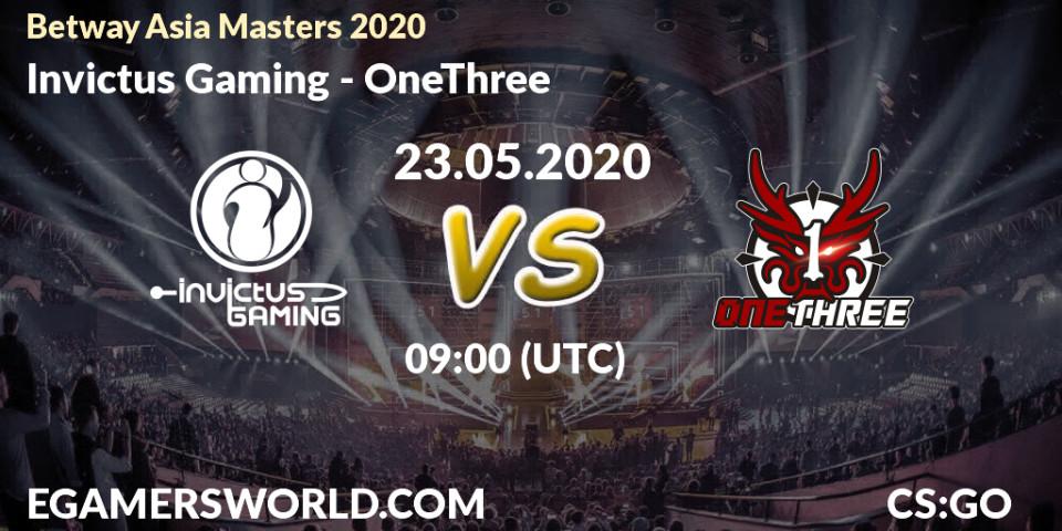 Invictus Gaming - OneThree: прогноз. 23.05.20, CS2 (CS:GO), Betway Asia Masters 2020
