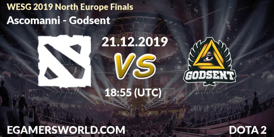 Infinity - Godsent: прогноз. 21.12.2019 at 19:00, Dota 2, WESG 2019 North Europe Finals