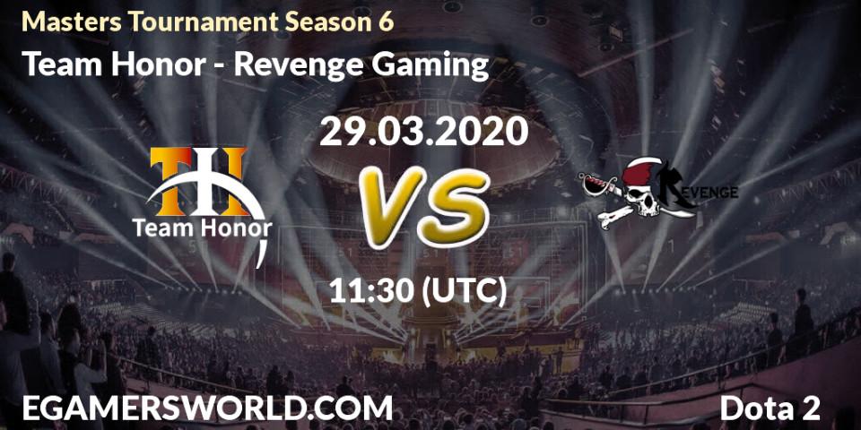 Team Honor - Revenge Gaming: прогноз. 29.03.20, Dota 2, Masters Tournament Season 6