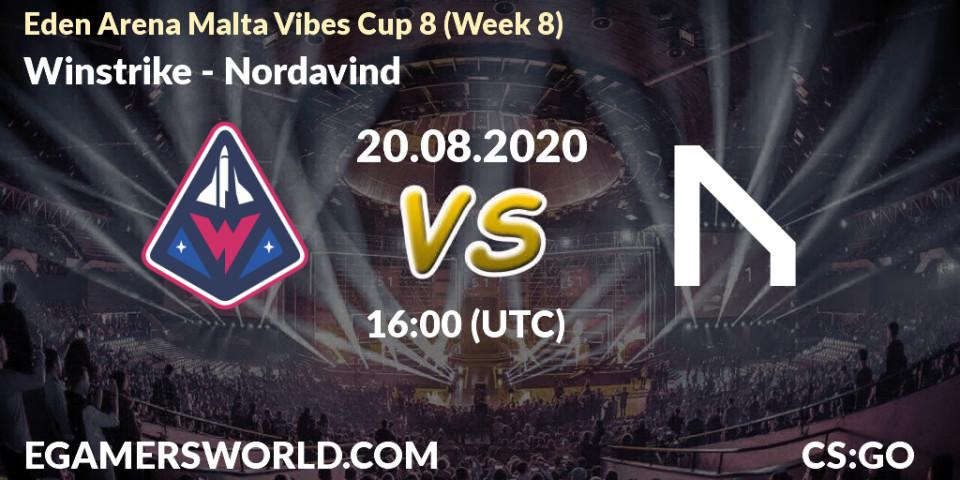 Winstrike - Nordavind: прогноз. 20.08.20, CS2 (CS:GO), Eden Arena Malta Vibes Cup 8 (Week 8)