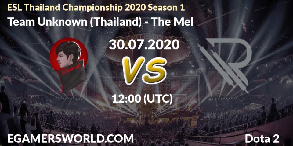 Team Unknown (Thailand) - The Mel: прогноз. 30.07.2020 at 12:00, Dota 2, ESL Thailand Championship 2020 Season 1