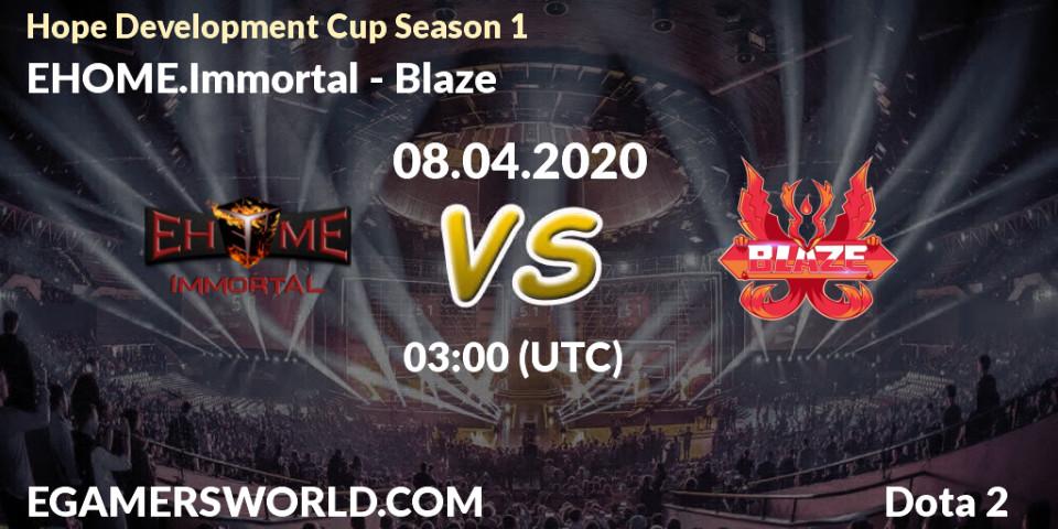 EHOME.Immortal - Blaze: прогноз. 08.04.20, Dota 2, Hope Development Cup Season 1