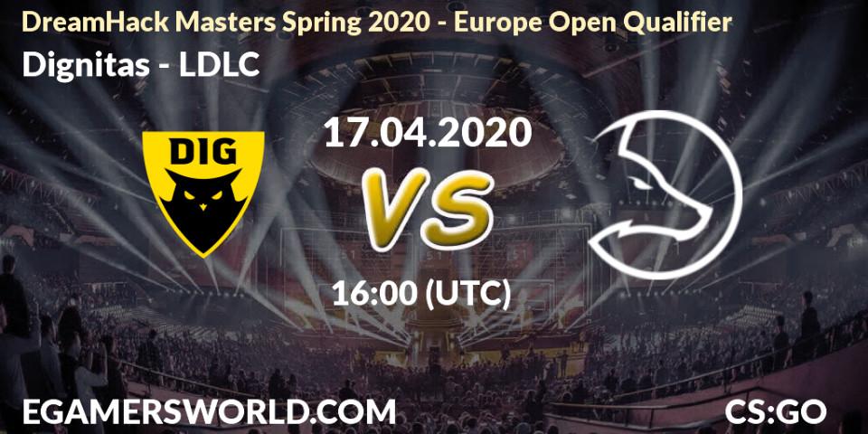 Dignitas - LDLC: прогноз. 17.04.2020 at 16:00, Counter-Strike (CS2), DreamHack Masters Spring 2020 - Europe Open Qualifier