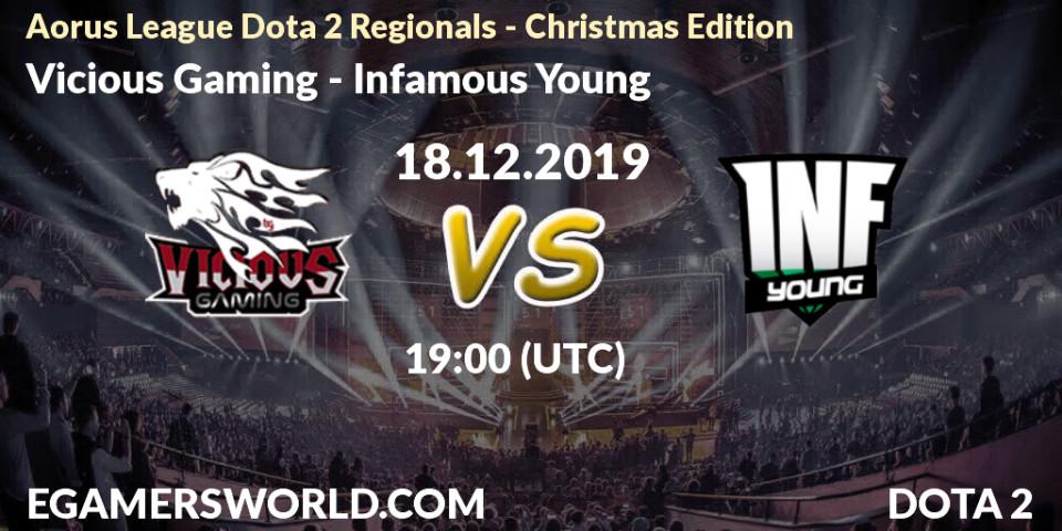 Vicious Gaming - Infamous Young: прогноз. 18.12.19, Dota 2, Aorus League Dota 2 Regionals - Christmas Edition