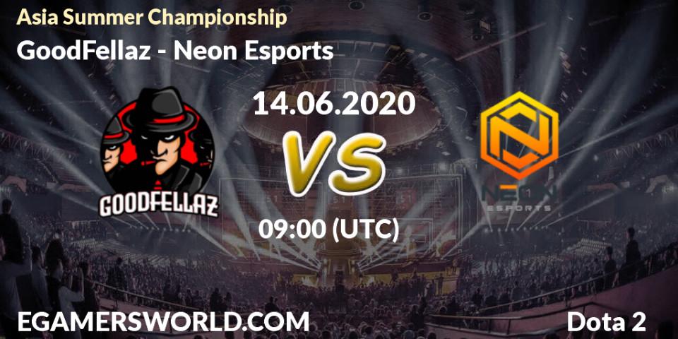 GoodFellaz - Neon Esports: прогноз. 16.06.2020 at 09:08, Dota 2, Asia Summer Championship