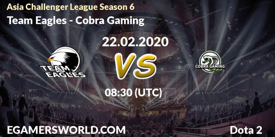 Team Eagles - Cobra Gaming: прогноз. 22.02.20, Dota 2, Asia Challenger League Season 6