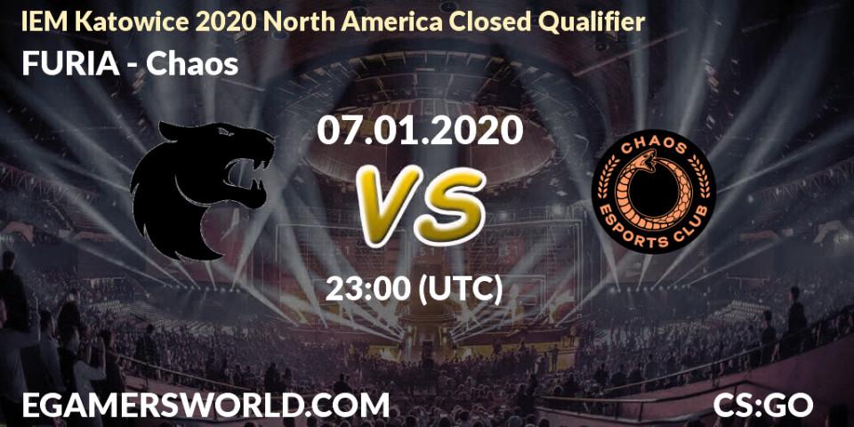 FURIA - Chaos: прогноз. 07.01.2020 at 23:10, Counter-Strike (CS2), IEM Katowice 2020 North America Closed Qualifier