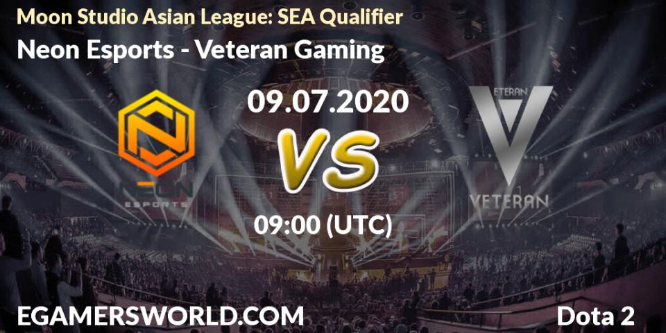 Neon Esports - Veteran Gaming: прогноз. 09.07.2020 at 09:00, Dota 2, Moon Studio Asian League: SEA Qualifier
